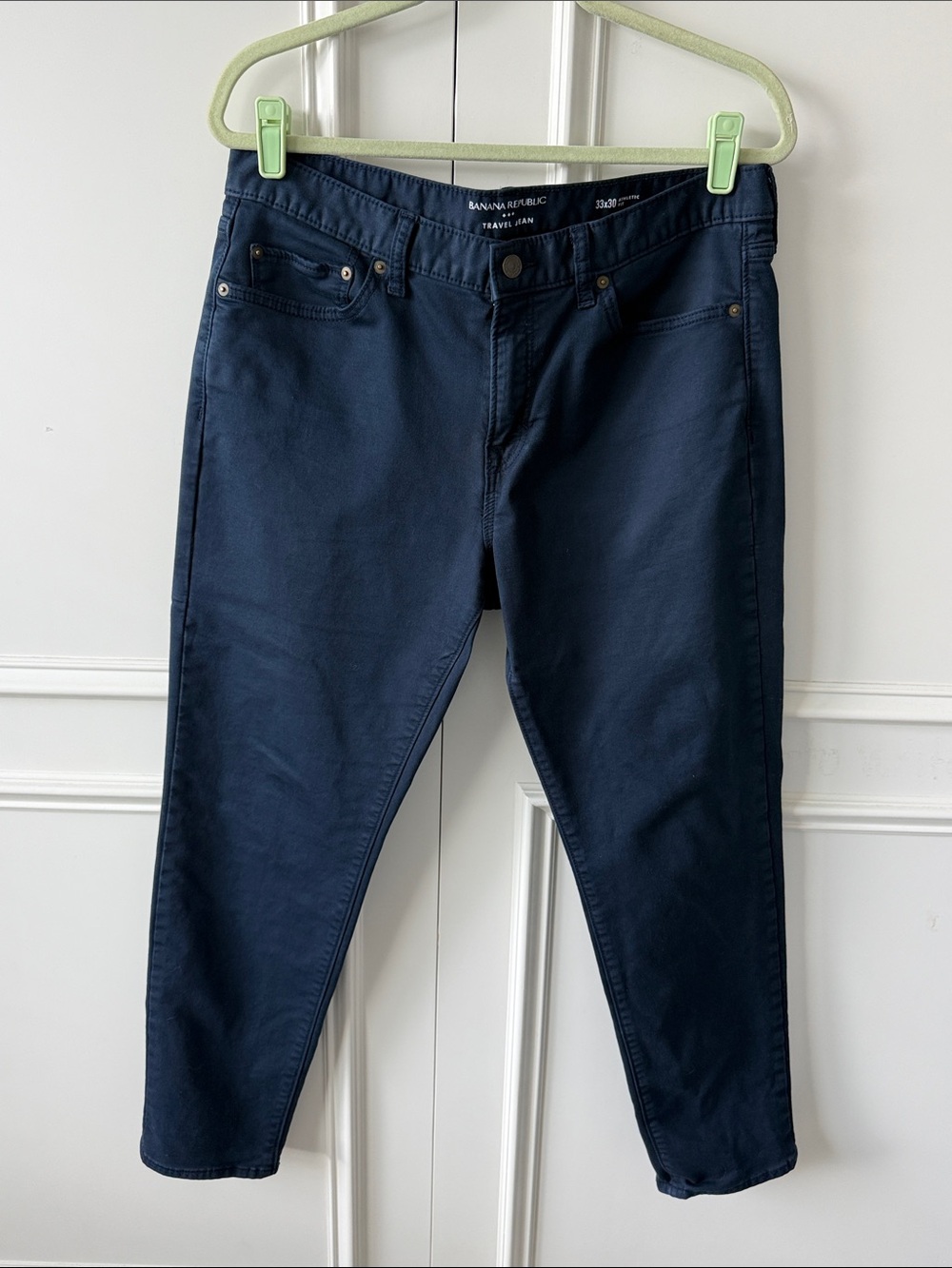 Banana Republic Dark Navy Skinny Travel Jeans